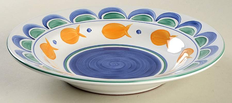 Goldfish Large Rim Soup Bowl by Herend Village-1