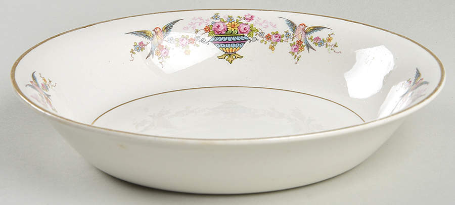 Rosewood (Decor Not On Verge) Coupe Soup Bowl by Homer Laughlin -1
