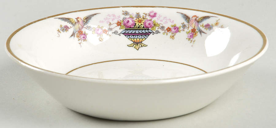 Rosewood (Decor Not On Verge) Fruit/Dessert (Sauce) Bowl by Homer Laughlin -1