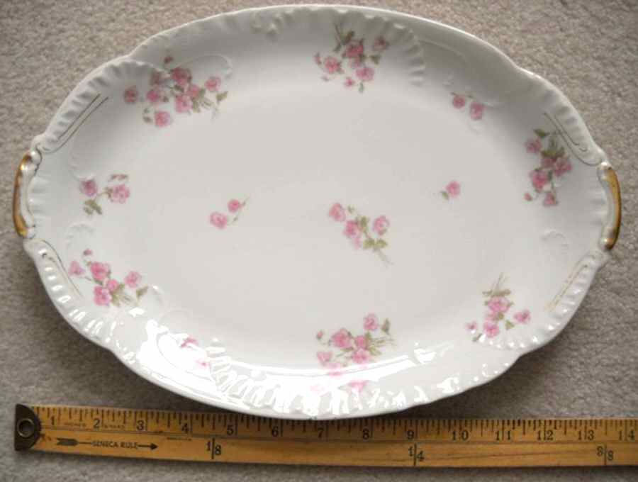 Schleiger 465a 14" Oval Serving Platter by Haviland-1