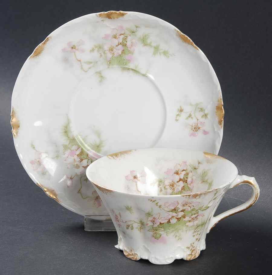 Schleiger 146G Flat Cup & Saucer Set by Haviland-1