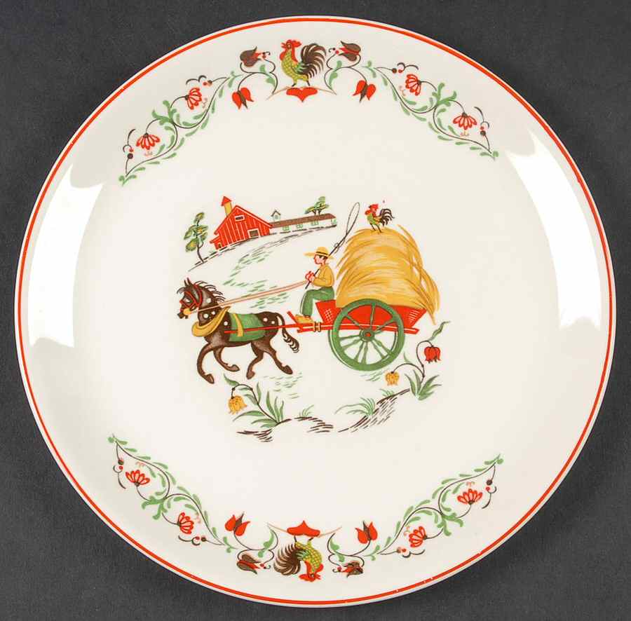 Down Home Salad Plate by Harmony House China-1