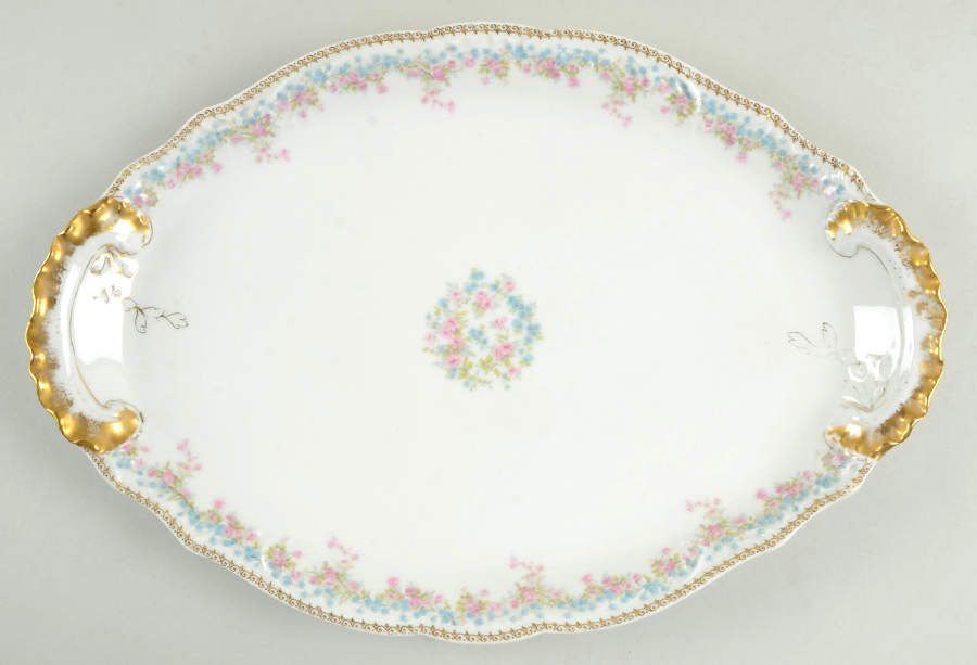 Schleiger 610b 14" Oval Serving Platter by Haviland-1