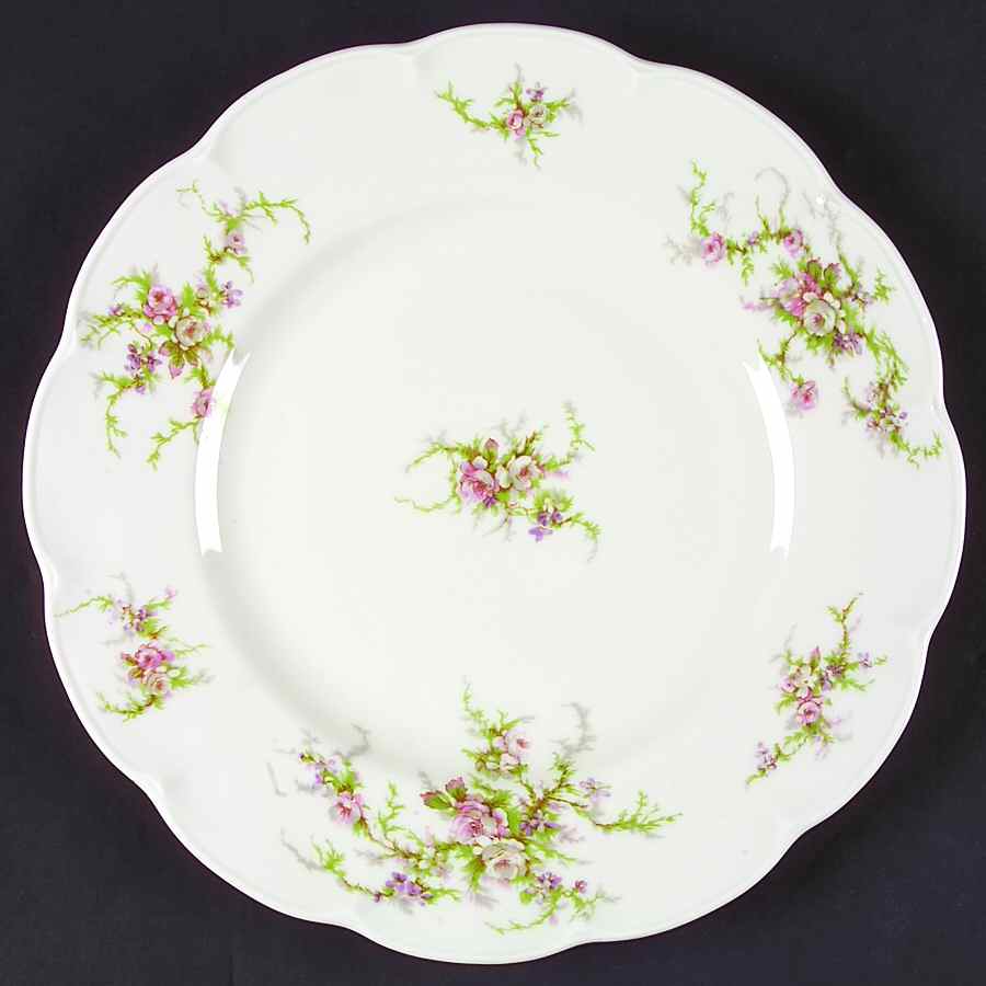 Rosalinde (France, No Trim) Dinner Plate by Haviland-1