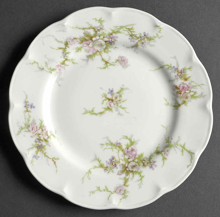 Rosalinde (France, No Trim) Bread & Butter Plate by Haviland-1