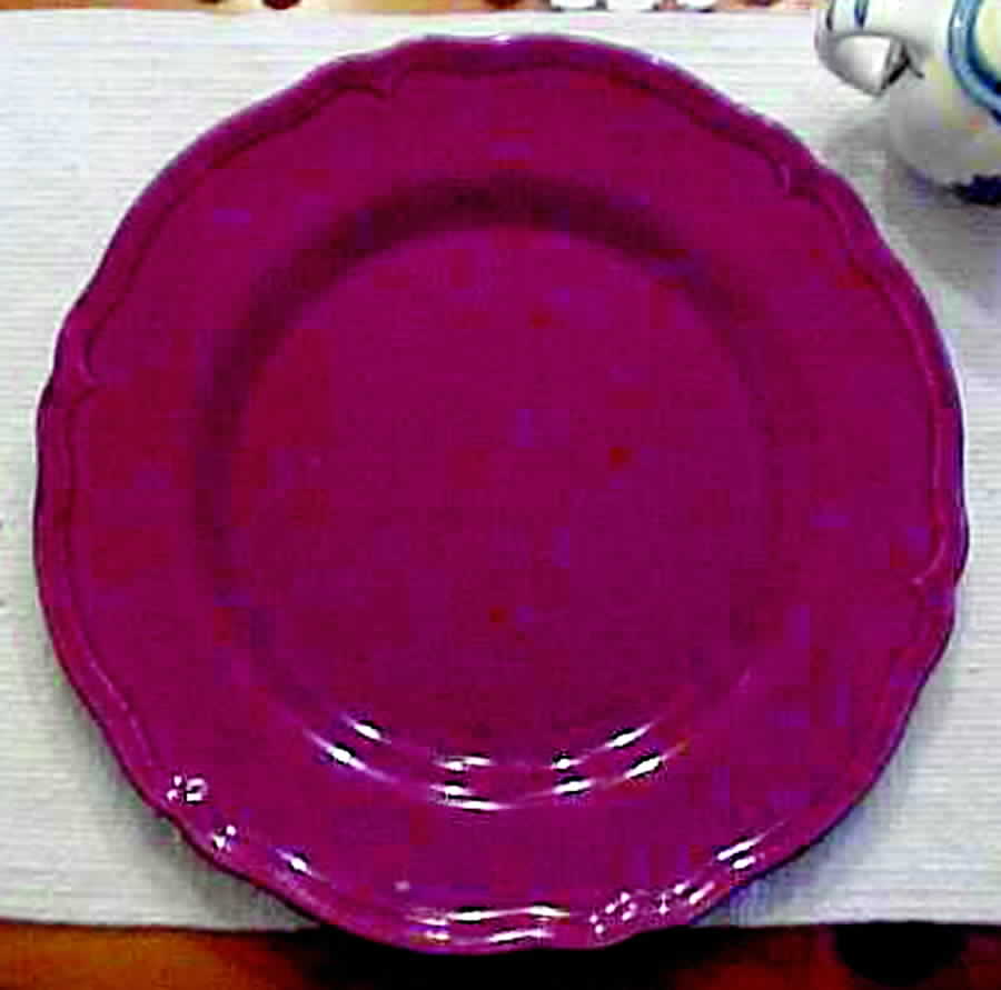 Solid Red Dinner Plate by Haldon-1