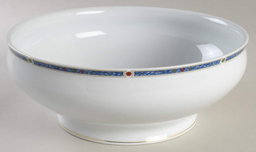 Chatelaine Blue 10" Large Salad Serving Bowl by Haviland-1