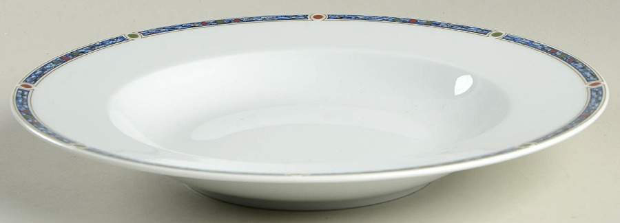 Chatelaine Blue Large Rim Soup Bowl by Haviland-1