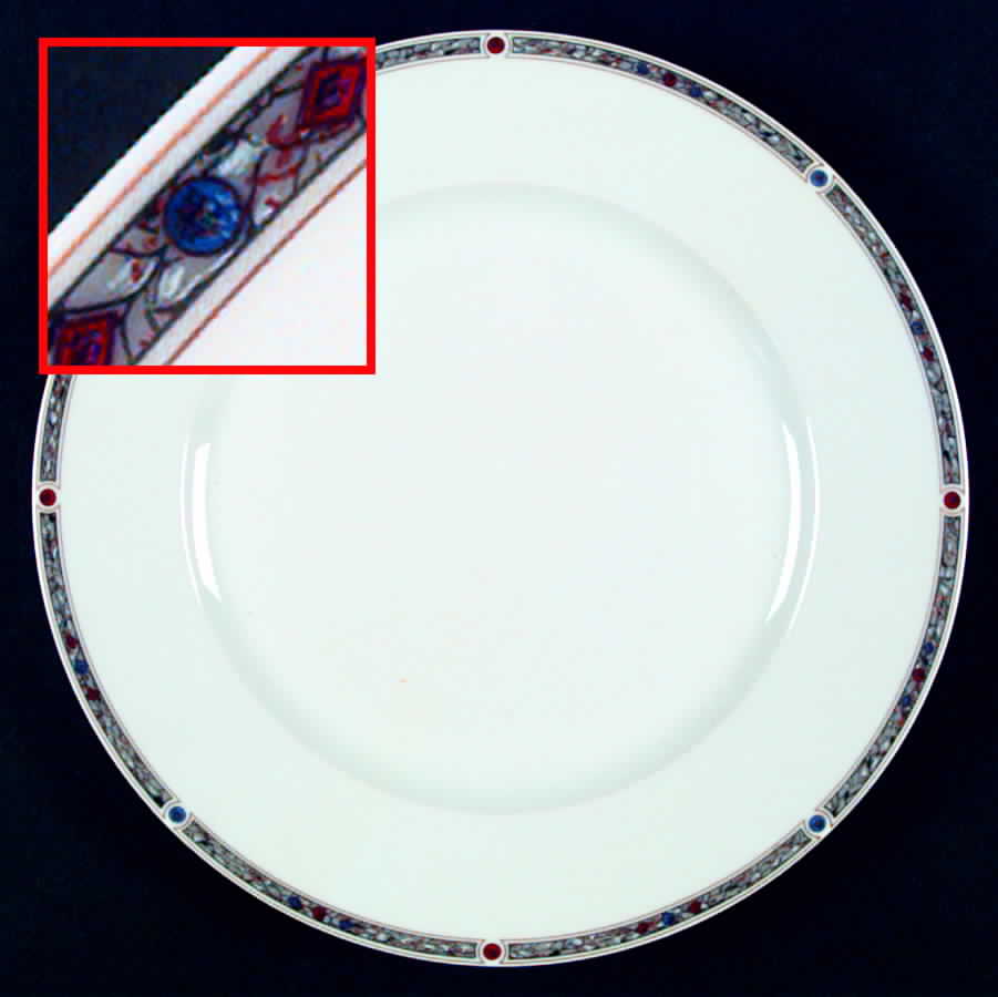 Chatelaine Gray Dinner Plate by Haviland-1