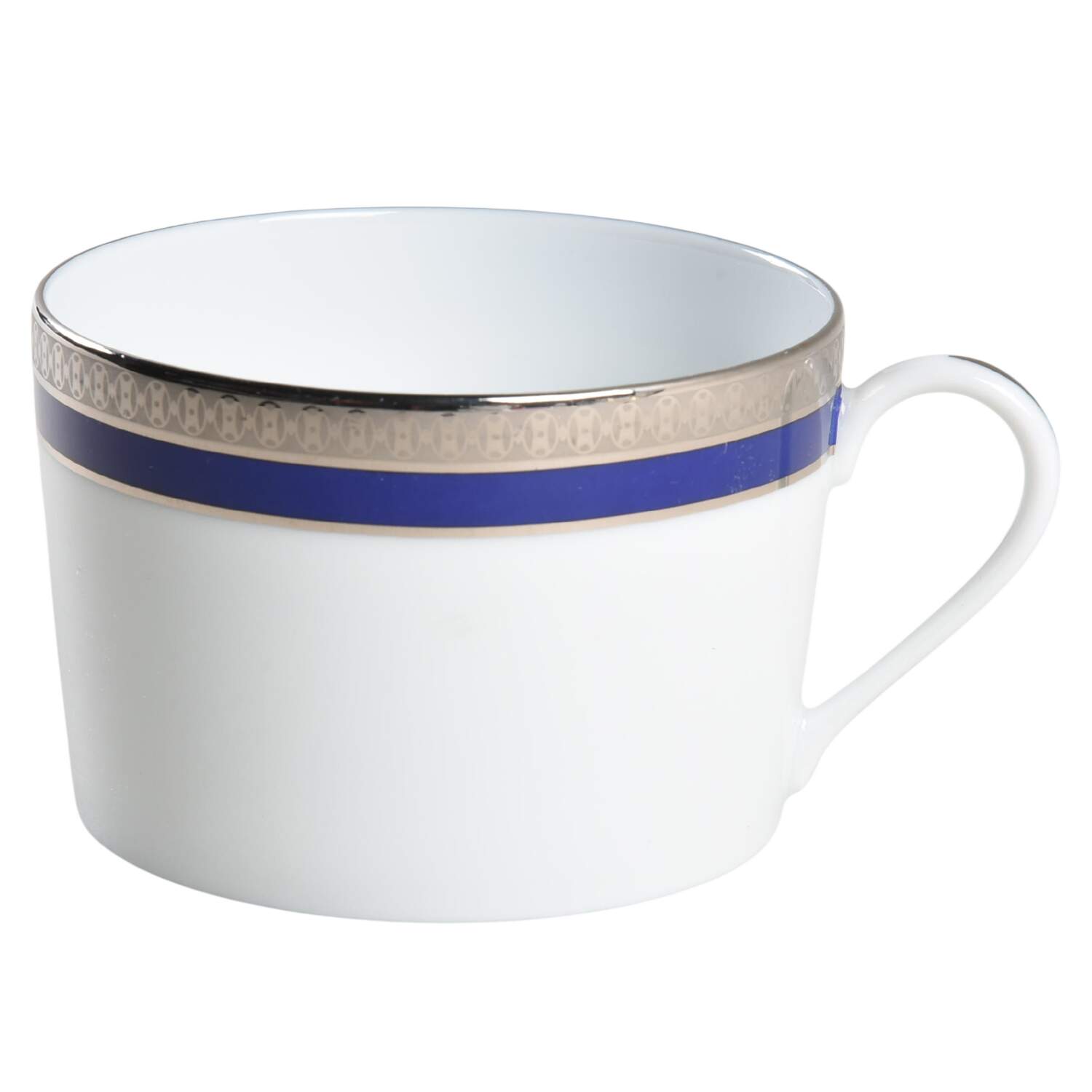 Symphonie Blue Platinum Flat Cup by Haviland-1