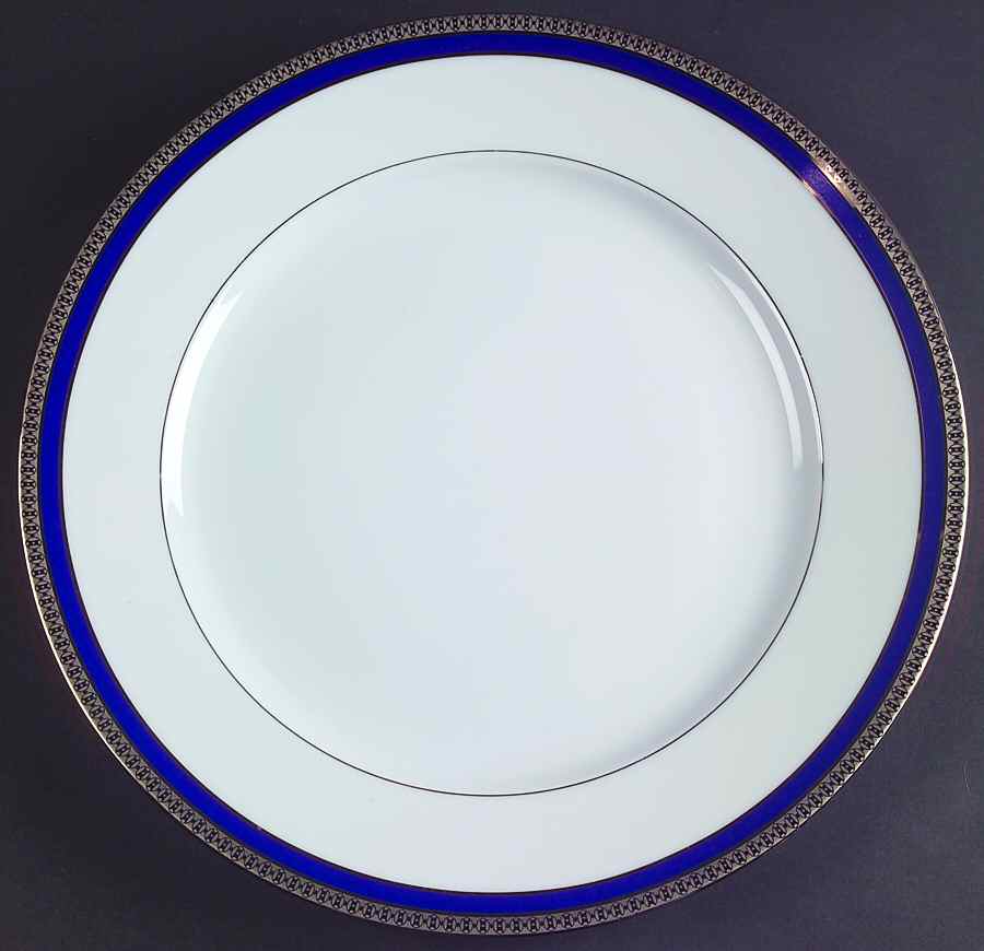 Symphonie Blue Platinum Large Dinner Plate by Haviland-1