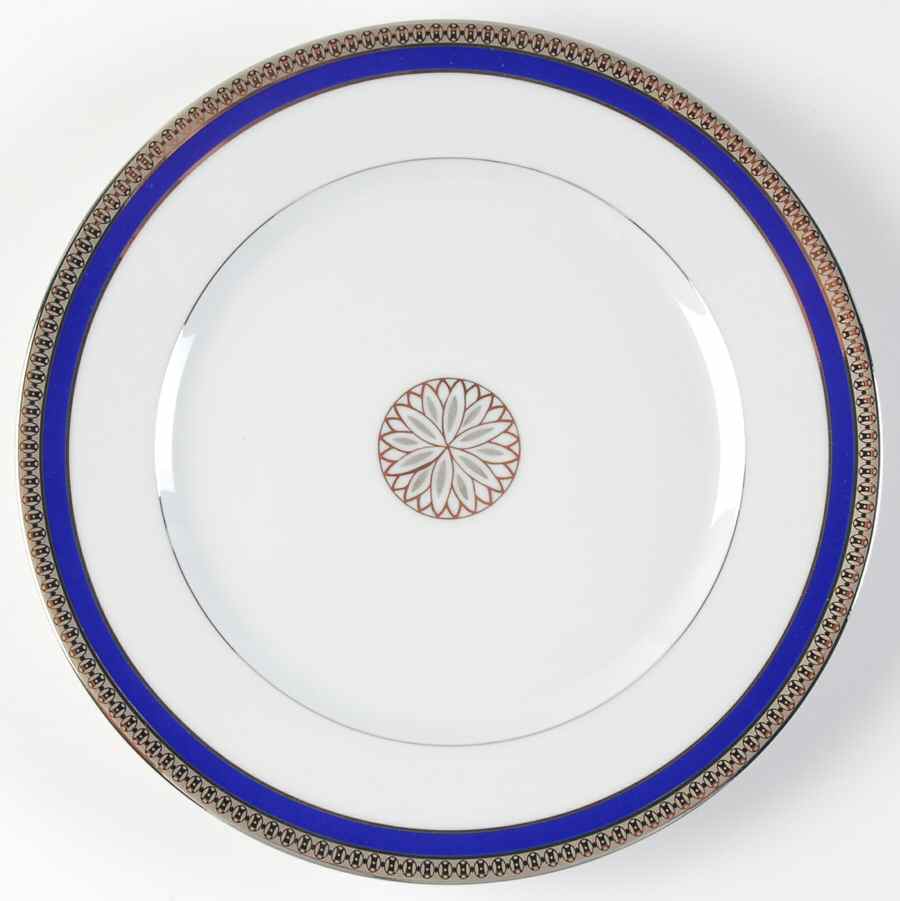 Symphonie Blue Platinum Accent Dessert Luncheon Plate by Haviland-1