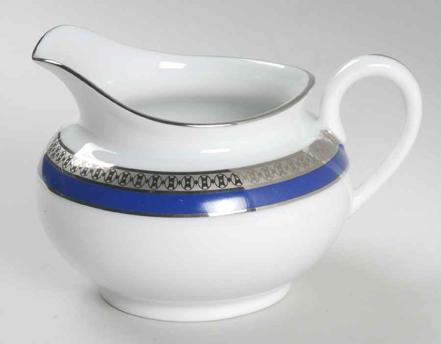 Symphonie Blue Platinum Creamer by Haviland-1