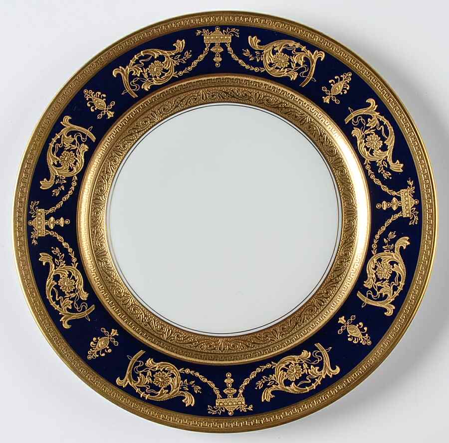 Imperator Cobalt Salad Plate by Haviland-1