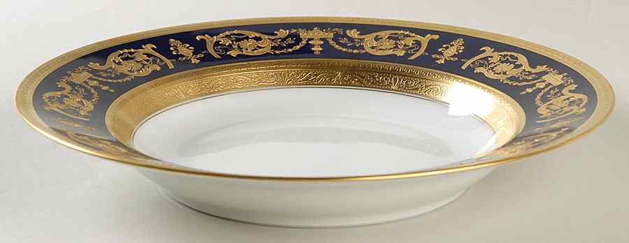 Imperator Cobalt Large Rim Soup Bowl by Haviland-1