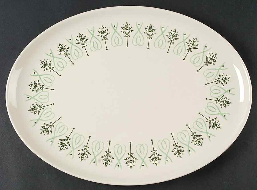 Del Ray 13" Oval Serving Platter by Harmony House China-1