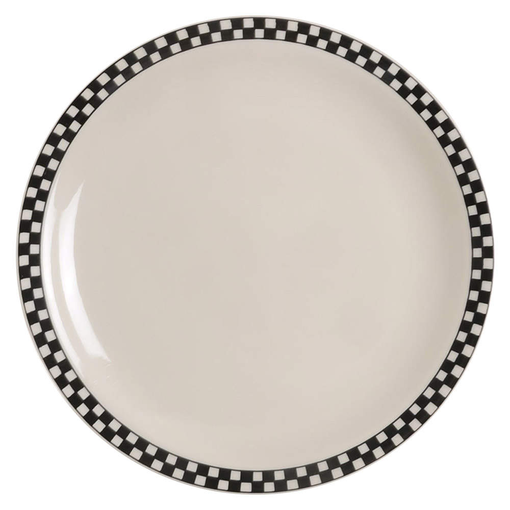Checkers Black Luncheon Plate by Homer Laughlin -1