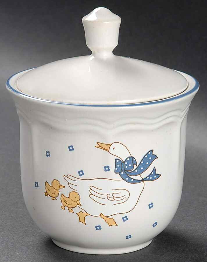 Country Goose Sugar Bowl & Lid by Home Style-1