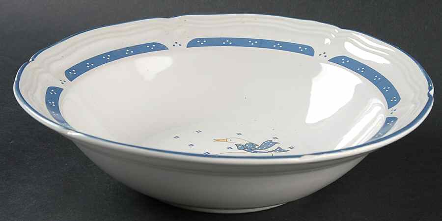 Country Goose 9" Round Vegetable Bowl by Home Style-1