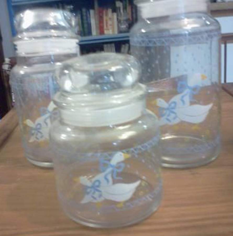 Country Goose Small Glassware Canister by Home Style-1