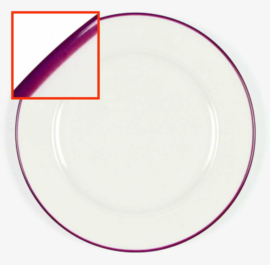 Seville Red Salad Plate by Homer Laughlin -1