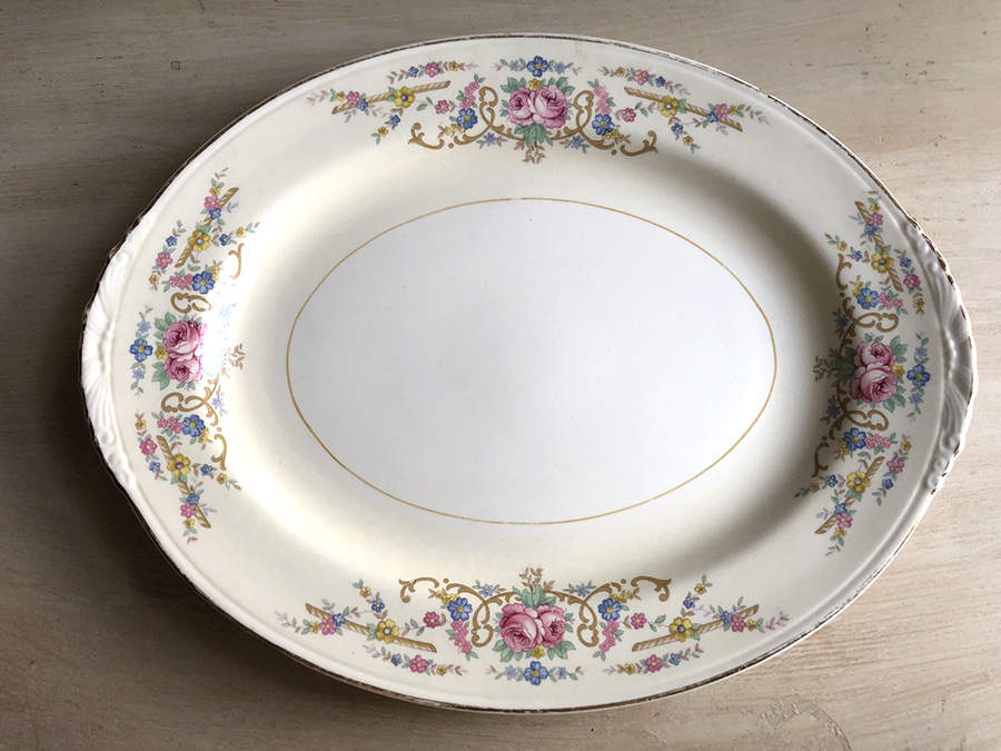 N1646 10" Oval Serving Platter by Homer Laughlin -1