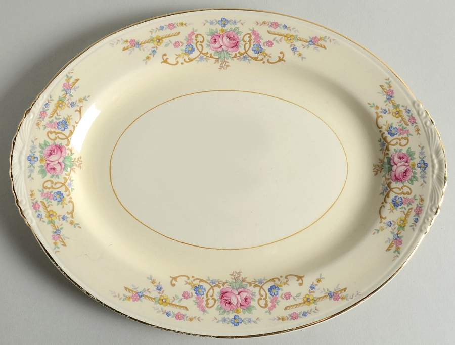 N1646 11" Oval Serving Platter by Homer Laughlin -1