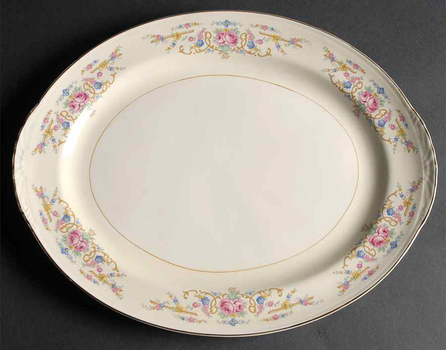 N1646 15" Oval Serving Platter by Homer Laughlin -1