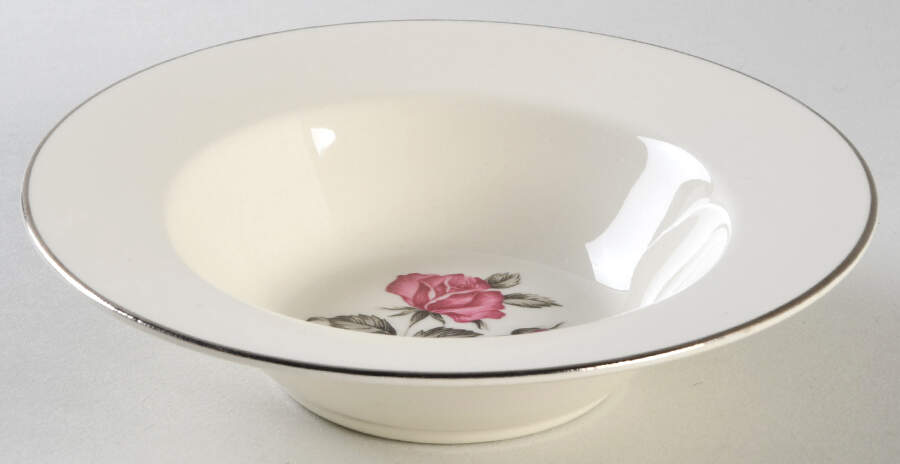 Tiffany Rose Rim Fruit/Dessert (Sauce) Bowl by Homer Laughlin -1
