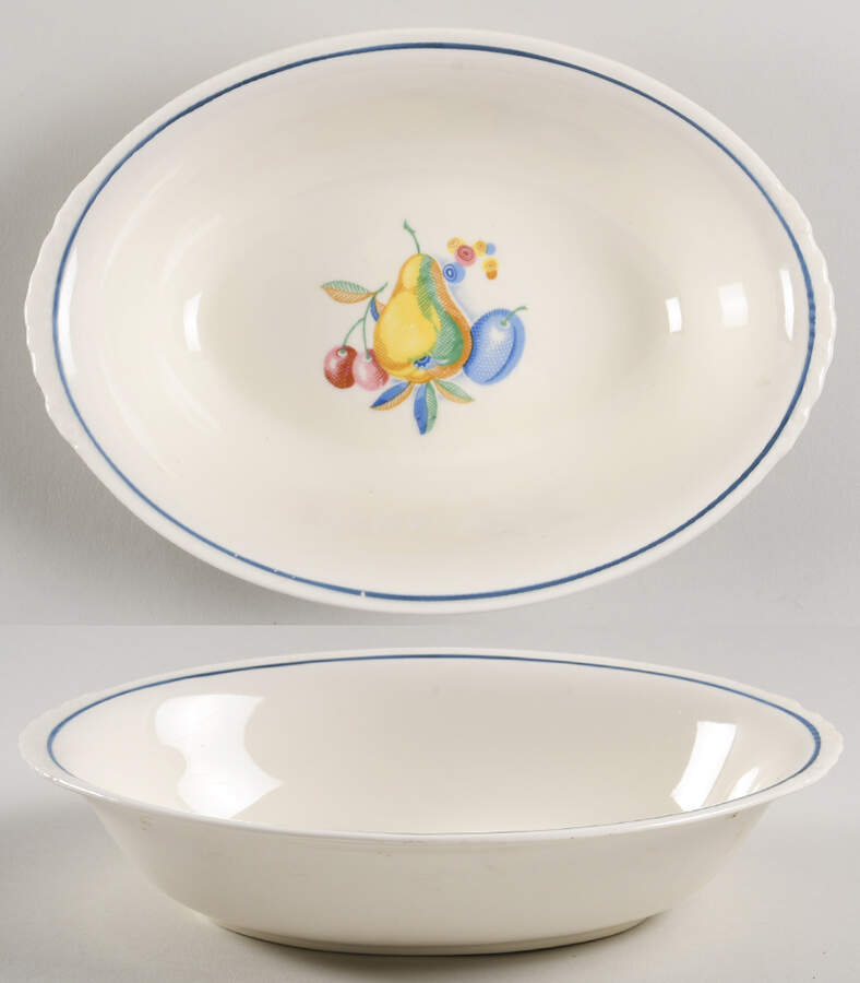 N1470 9" Oval Vegetable Bowl by Homer Laughlin -1