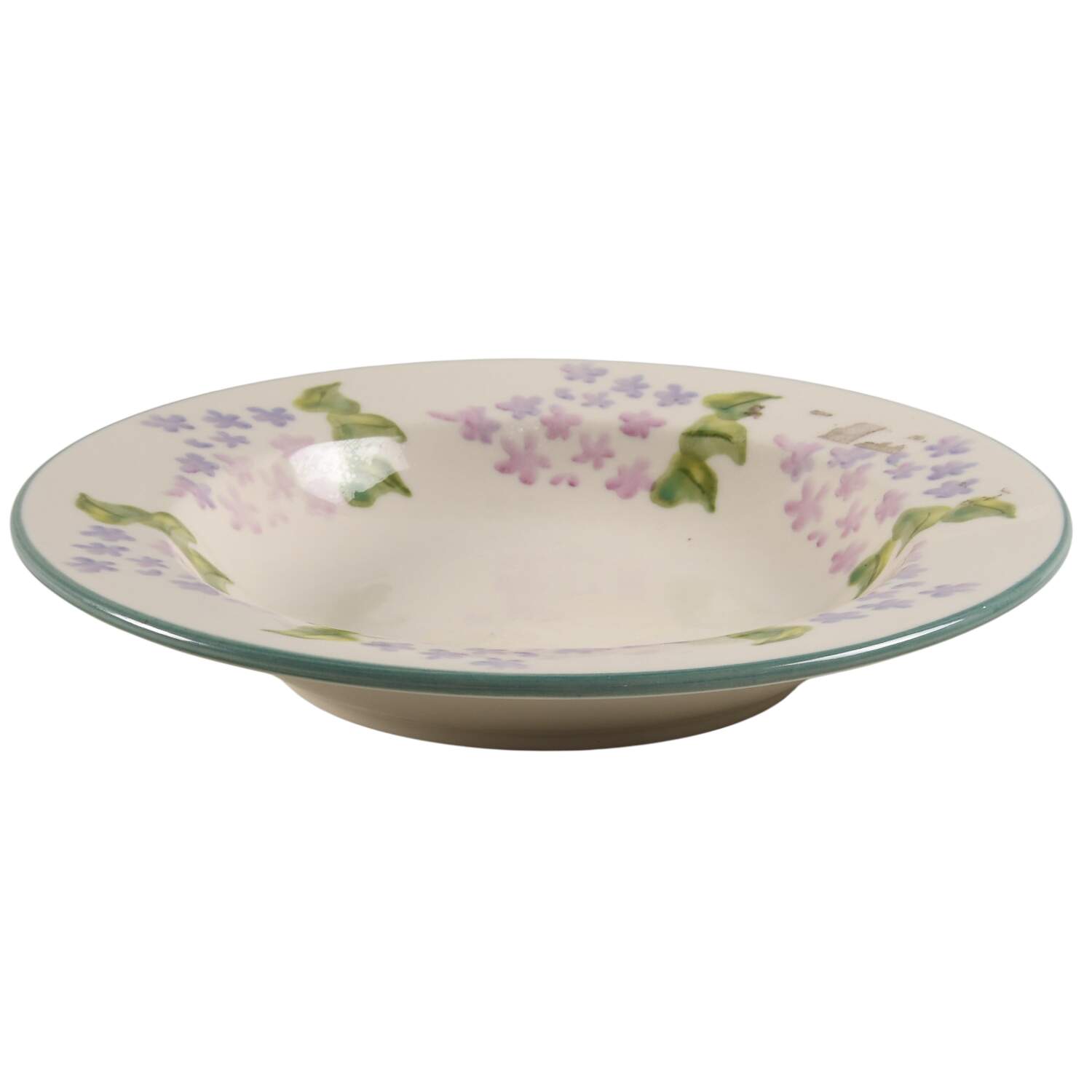 Perennial Border Large Rim Soup Bowl by Hartstone-1