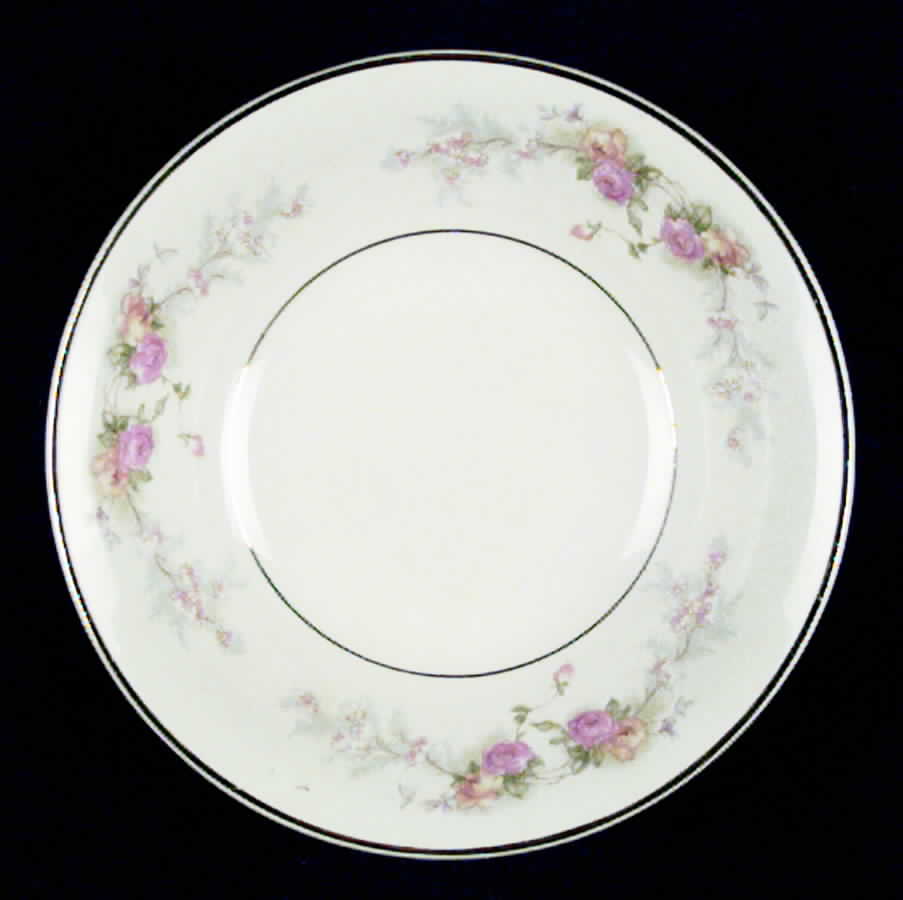 Sweetheart Rose (Gold Verge) Coupe Cereal Bowl by Harker-1