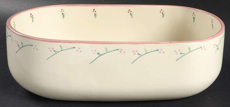 Trellis 13" Oval Baker by Hartstone-1
