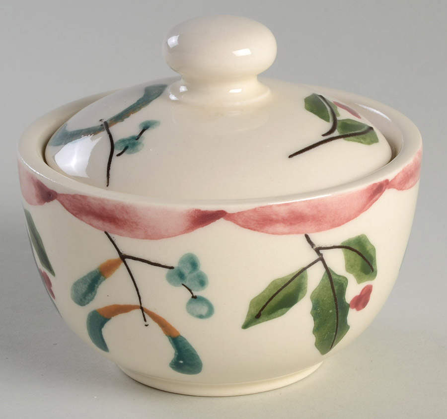 Ribbon & Garland Sugar Bowl & Lid by Hartstone-1