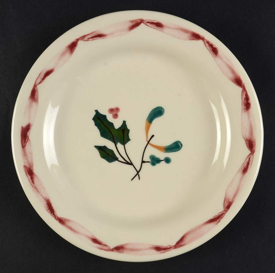 Ribbon & Garland Salad Plate by Hartstone-1