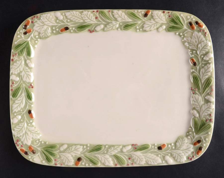 Winter Garden 12" Rectangular Serving Platter by Hartstone-1
