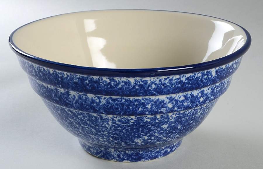 Jewel Tones Sapphire 9" Ribbed Mixing Bowl by Hartstone-1