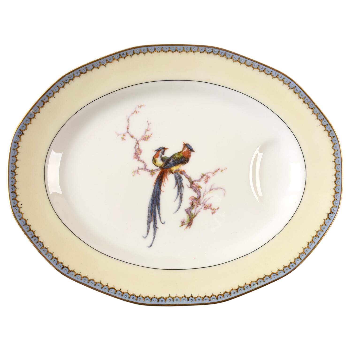 H1012 11" Oval Serving Platter with Well by Haviland-1