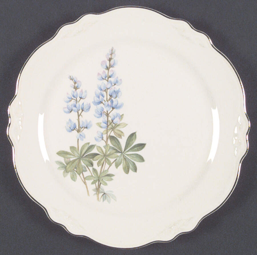 Blue Bonnet Dinner Plate by Homer Laughlin -1