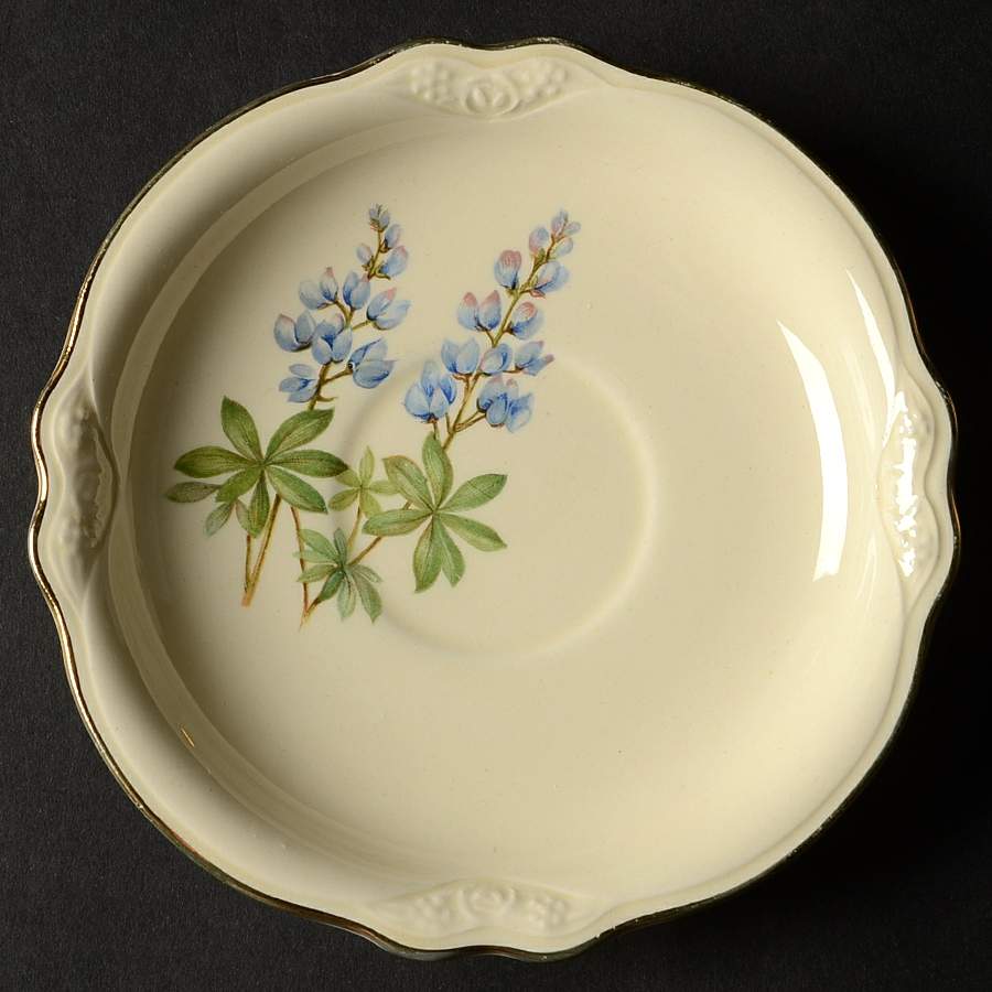 Blue Bonnet Saucer by Homer Laughlin -1