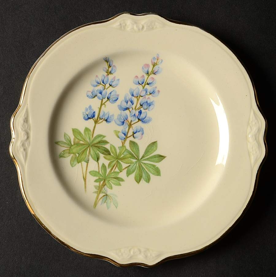 Blue Bonnet Bread & Butter Plate by Homer Laughlin -1