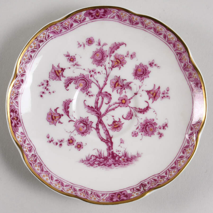 Arbre Des Indies Purple Saucer by Haviland-1