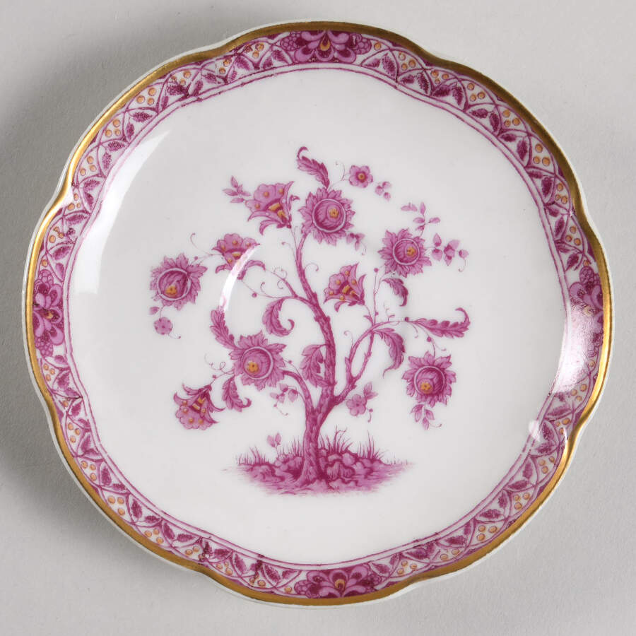 Arbre Des Indies Purple Saucer for Demitasse Cup by Haviland-1