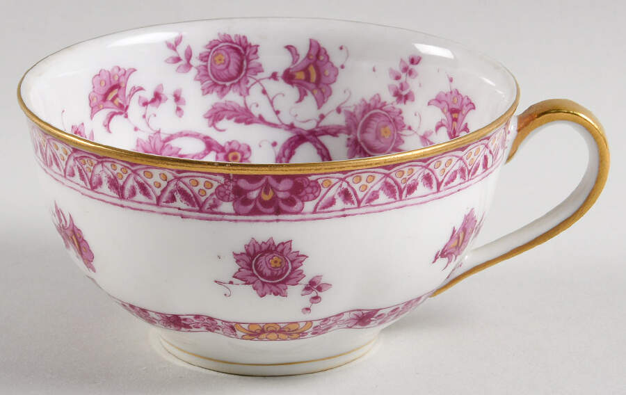 Arbre Des Indies Purple Flat Cup by Haviland-1