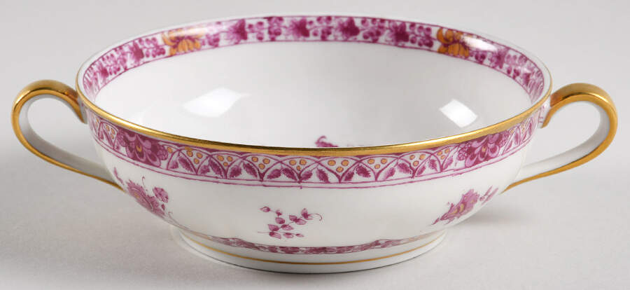 Arbre Des Indies Purple Cream Soup Bowl by Haviland-1