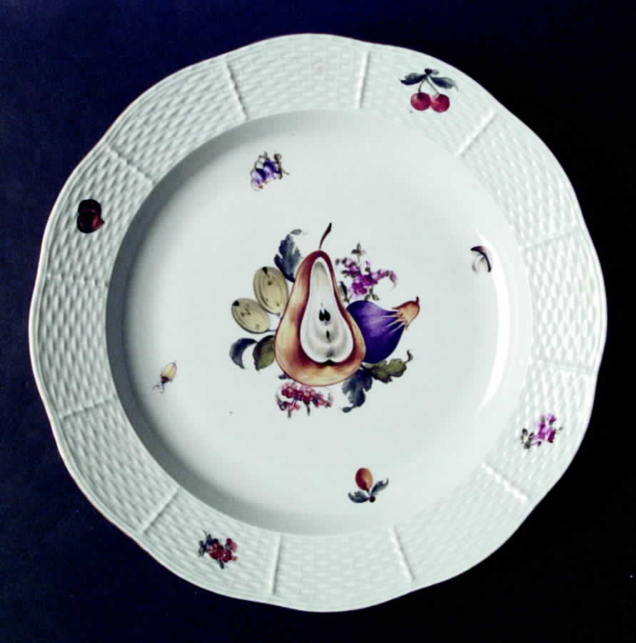 Fruit & Flowers 4-Piece Hors d'Oeuvres Set, Tray Only by Herend-1