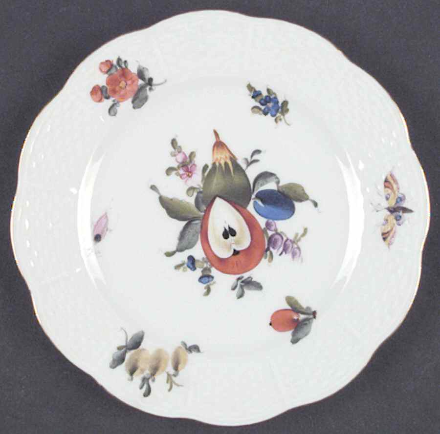 Fruit & Flowers Bread & Butter Plate by Herend-1