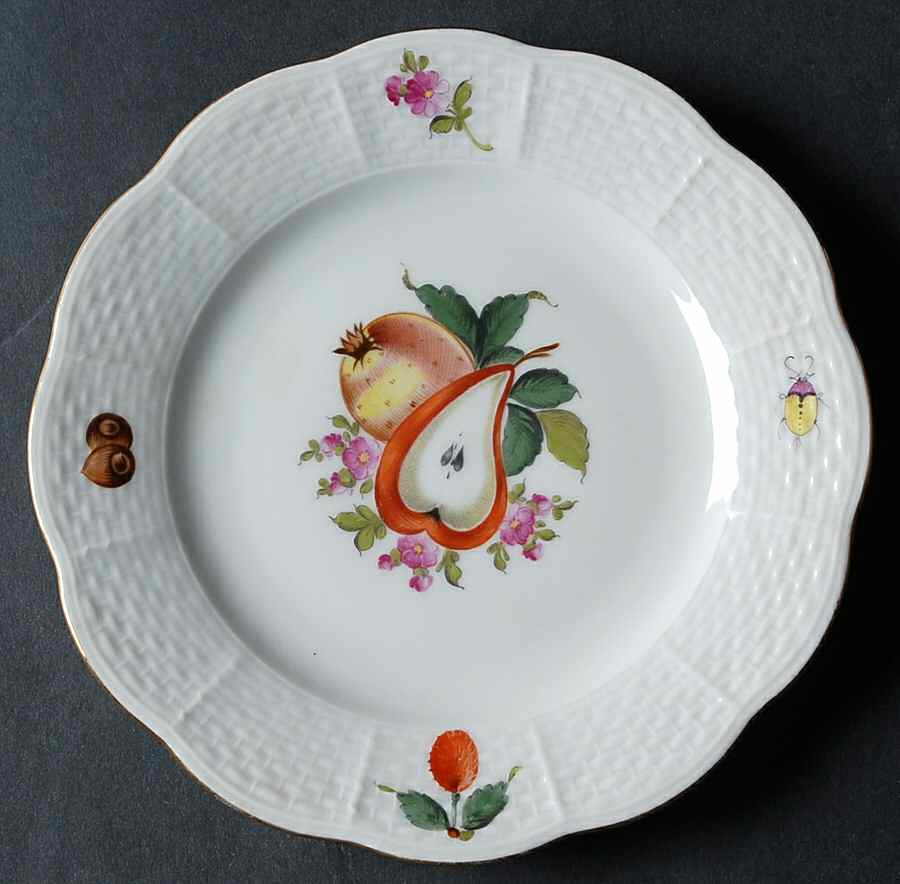 Fruit & Flowers Bread & Butter Plate by Herend-1