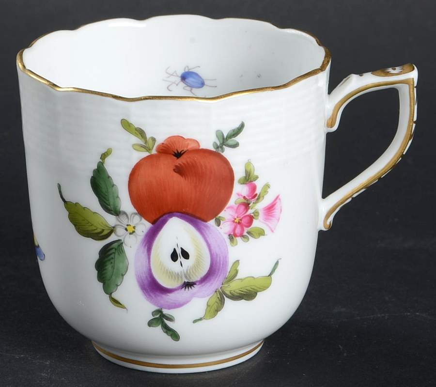 Fruit & Flowers Flat Demitasse Cup by Herend-1