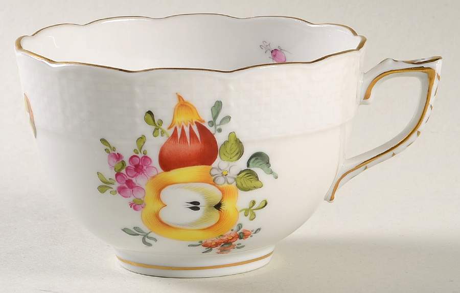 Fruit & Flowers Breakfast Cup by Herend-1